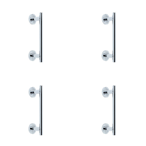 PACK Polished Chrome Pull Handle 225mm Modern Doors Door Handle