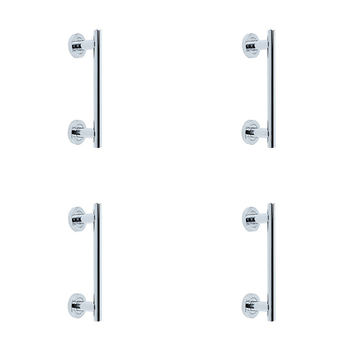PACK Polished Chrome Pull Handle 225mm Modern Doors Door Handle