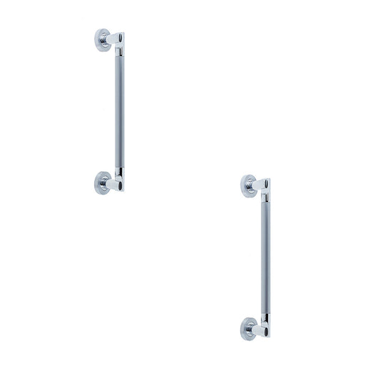 PACK Premium 305mm Polished Satin Chrome Pull Handle Doors Door Handle (1)