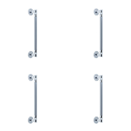 PACK Premium 305mm Polished Satin Chrome Pull Handle Doors Door Handle