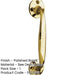Elegant Shape Pull Handle Polished Brass 152mm Door Handle-1