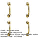 PACK Elegant Shape Pull Handle Polished Brass 152mm Door Handle-1