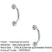 PACK Elegant Shape Pull Handle Polished Chrome 152mm Door Handle (1)-1