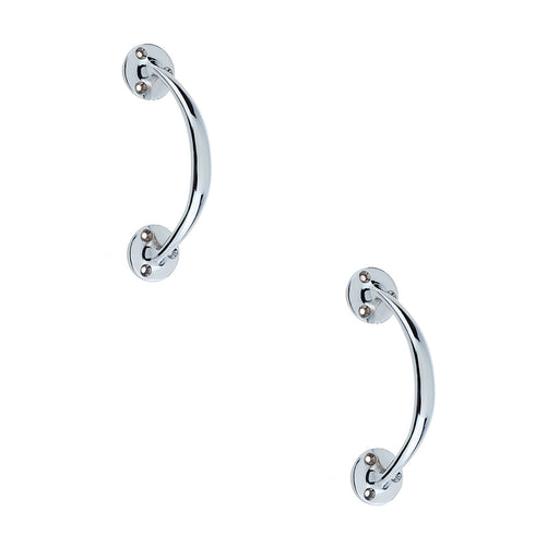 PACK Elegant Shape Pull Handle Polished Chrome 152mm Door Handle (1)