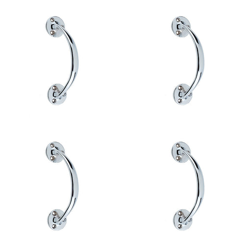 PACK Elegant Shape Pull Handle Polished Chrome 152mm Door Handle