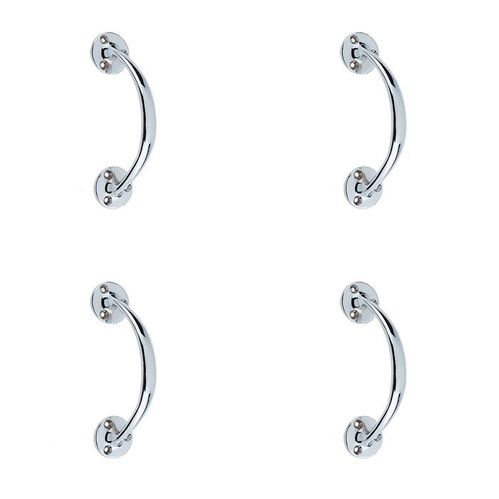 PACK Elegant Shape Pull Handle Polished Chrome 152mm Door Handle