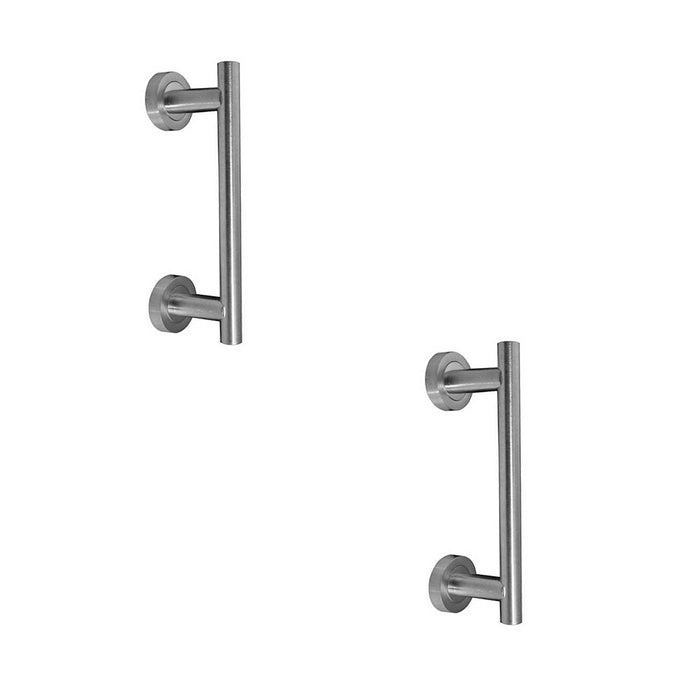 PACK 225mm Satin Chrome Pull Handle Cabinets Doors Door Handle (1)