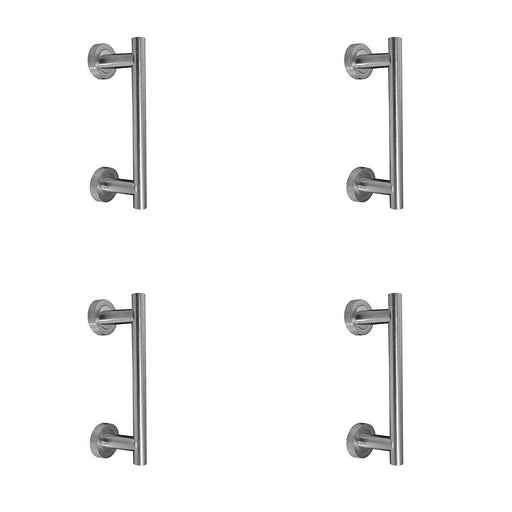 PACK 225mm Satin Chrome Pull Handle Cabinets Doors Door Handle