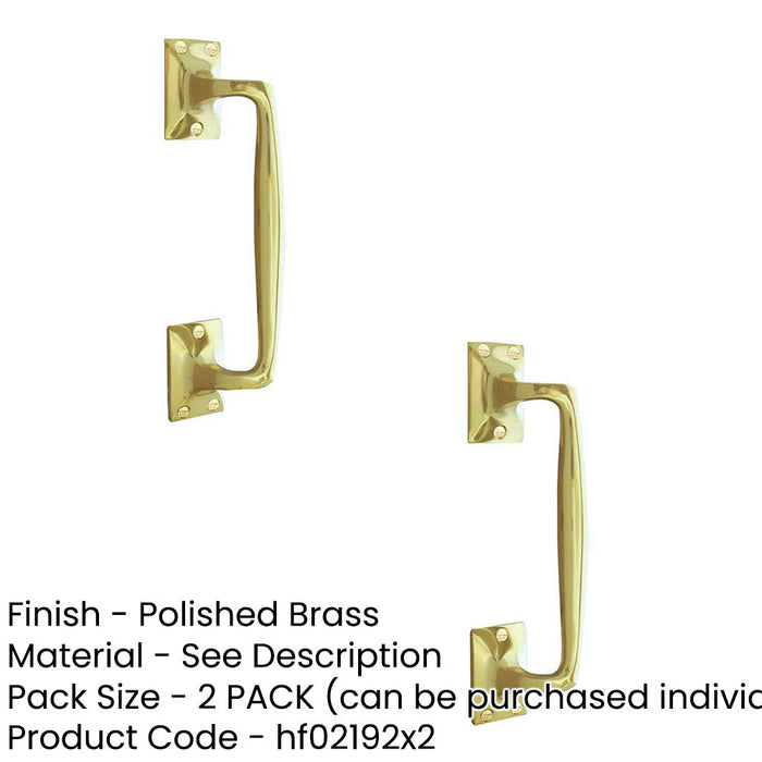 PACK Durable 200mm Pull Handle Easy Grip Style Door Handle (1)-1