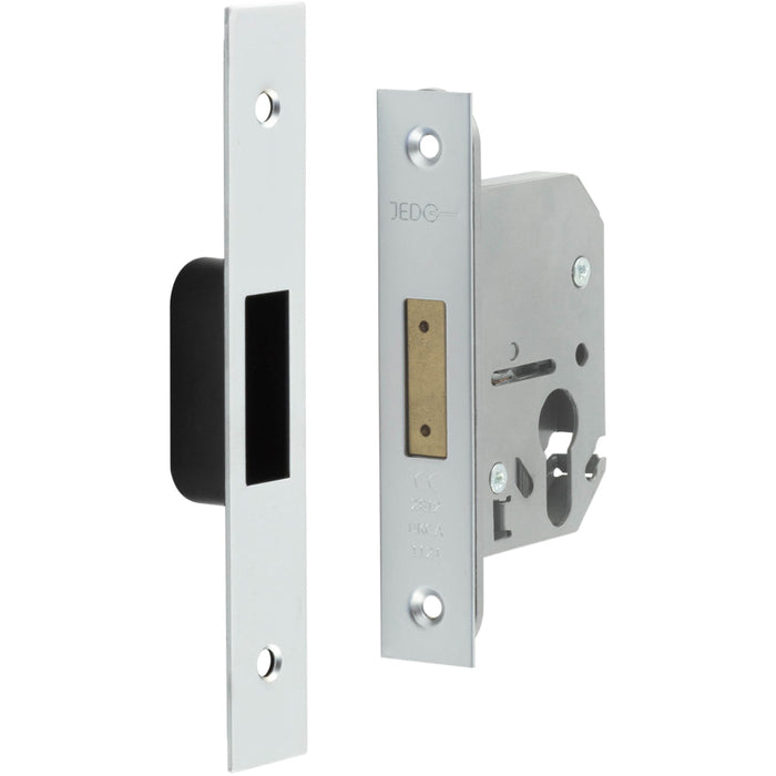 Secure Euro Profile Deadlocks 65mm Satin Chrome Ultimate Protection Lock