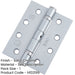 Durable Grade Satin Chrome Steel Ball Bearing Hinge 102x76mm Heavy-Duty Doors Door Hinges-1