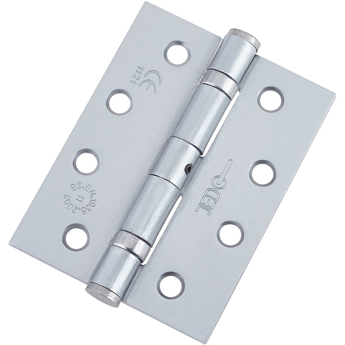 Durable Grade Satin Chrome Steel Ball Bearing Hinge 102x76mm Heavy-Duty Doors Door Hinges