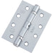 Durable Grade Satin Chrome Steel Ball Bearing Hinge 102x76mm Heavy-Duty Doors Door Hinges