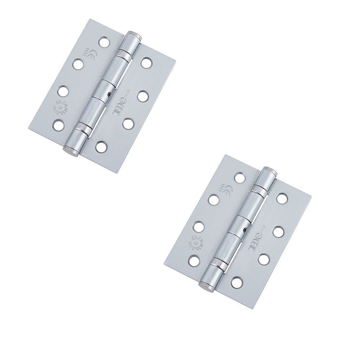 PACK Durable Grade Satin Chrome Steel Ball Bearing Hinge 102x76mm Heavy-Duty Doors Door Hinges (1)
