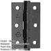 Premium Grade Steel Ball Bearing Hinge 76x50mm Elegant Matt Black Finish Door Hinges-1