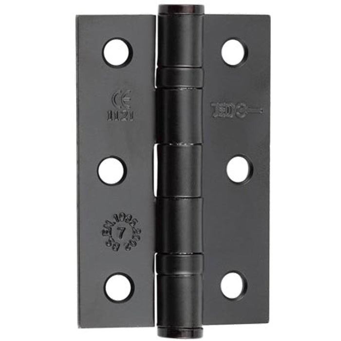 Premium Grade Steel Ball Bearing Hinge 76x50mm Elegant Matt Black Finish Door Hinges