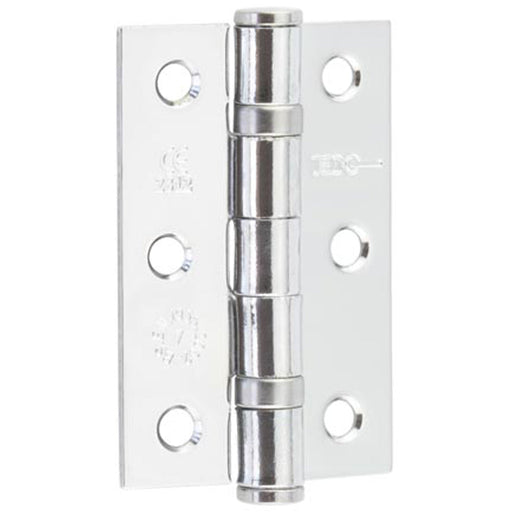 Premium Grade Steel Ball Bearing Hinge 76x50mm Polished Chrome Finish Door Hinges