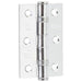 Premium Grade Steel Ball Bearing Hinge 76x50mm Polished Chrome Finish Door Hinges