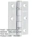 Premium Grade Steel Ball Bearing Hinge 76x50mm Satin Chrome Finish Door Hinges-1