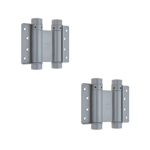 PACK High-Quality Double Action Steel Spring Hinge 175mm Grey Finish Door Hinges (1)