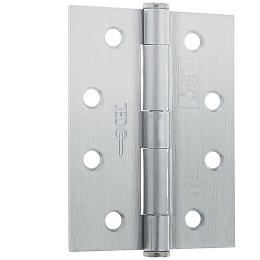 Premium Grade Steel Heavy Duty Button Hinge Satin Chrome Finish 102x76x2.5mm Door Hinges