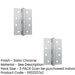 PACK Premium Grade Steel Heavy Duty Button Hinge Satin Chrome Finish 102x76x2.5mm Door Hinges (1)-1