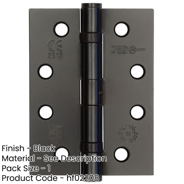 Durable Grade Black Steel Ball Bearing Hinge 102x76mm Heavy-Duty Doors Door Hinges-1