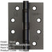 Durable Grade Black Steel Ball Bearing Hinge 102x76mm Heavy-Duty Doors Door Hinges-1