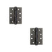 PACK Durable Grade Black Steel Ball Bearing Hinge 102x76mm Heavy-Duty Doors Door Hinges (1)