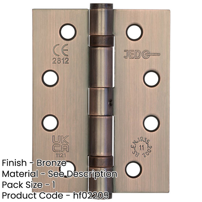 Durable Grade Bronze Steel Ball Bearing Hinge 102x76mm Heavy-Duty Doors Door Hinges-1