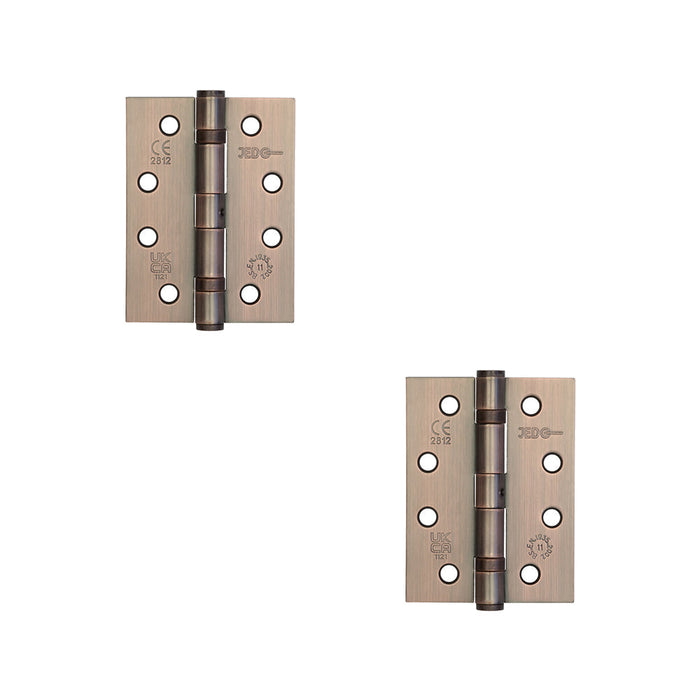 PACK Durable Grade Bronze Steel Ball Bearing Hinge 102x76mm Heavy-Duty Doors Door Hinges (1)