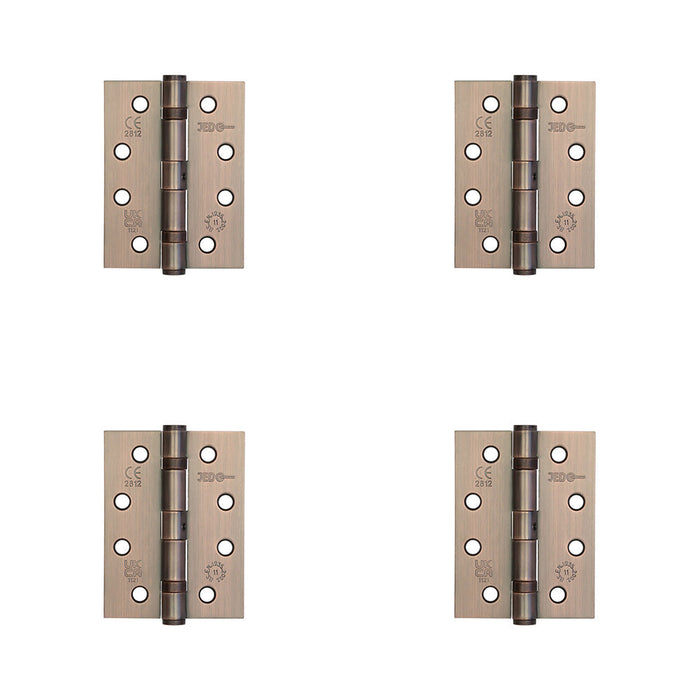 PACK Durable Grade Bronze Steel Ball Bearing Hinge 102x76mm Heavy-Duty Doors Door Hinges