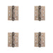 PACK Durable Grade Bronze Steel Ball Bearing Hinge 102x76mm Heavy-Duty Doors Door Hinges