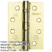 Durable Grade Electro Brassed Steel Ball Bearing Hinge 102x76mm Heavy-Duty Doors Door Hinges-1