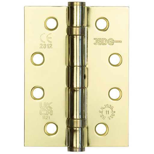 Durable Grade Electro Brassed Steel Ball Bearing Hinge 102x76mm Heavy-Duty Doors Door Hinges