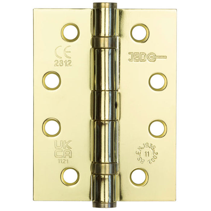 Durable Grade Electro Brassed Steel Ball Bearing Hinge 102x76mm Heavy-Duty Doors Door Hinges