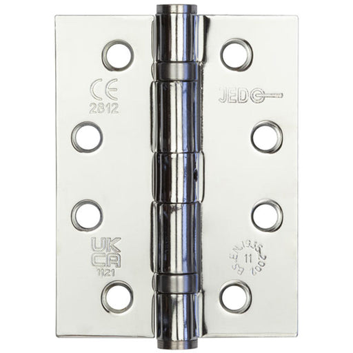 Durable Grade Polished Chrome Steel Ball Bearing Hinge 102x76mm Heavy-Duty Doors Door Hinges