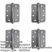 PACK Durable Grade Satin Nickel Steel Ball Bearing Radius Hinge 102x76mm Heavy-Duty Doors Door Hinges-1