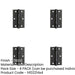 PACK Premium Steel Ball Bearing Hinge 89x58mm Black Smooth Operation Door Hinges-1