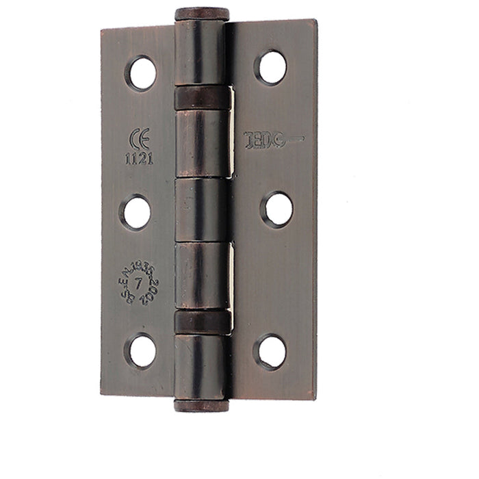 Premium Grade Steel Ball Bearing Hinge 76x50mm Elegant Bronze Finish Door Hinges