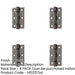 PACK Premium Grade Steel Ball Bearing Hinge 76x50mm Elegant Bronze Finish Door Hinges-1