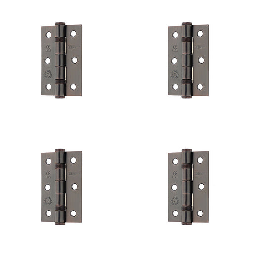 PACK Premium Grade Steel Ball Bearing Hinge 76x50mm Elegant Bronze Finish Door Hinges