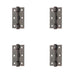 PACK Premium Grade Steel Ball Bearing Hinge 76x50mm Elegant Bronze Finish Door Hinges