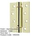 Electro Brassed Single Action Spring Hinge Pack (102x76x2.7mm) Convenient Door Closure Door Hinges-1
