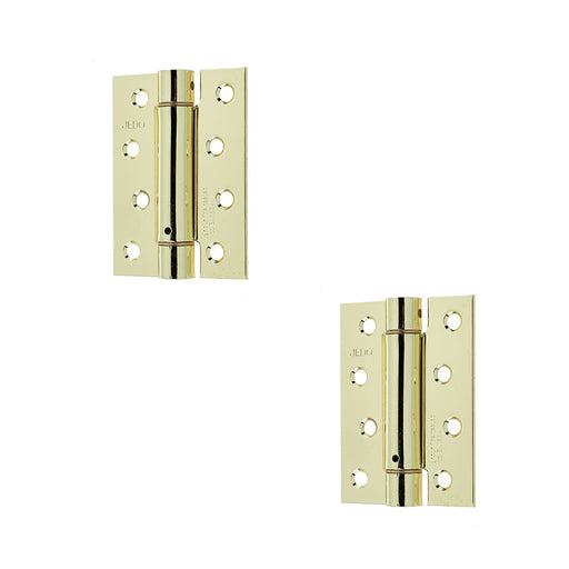 PACK Electro Brassed Single Action Spring Hinge Pack (102x76x2.7mm) Convenient Door Closure Door Hinges (1)