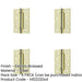 PACK Electro Brassed Single Action Spring Hinge Pack (102x76x2.7mm) Convenient Door Closure Door Hinges-1