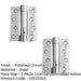 PACK Premium Polished Chrome Single Action Spring Hinge 102x76x2.7mm Pack Door Hinges (1)-1