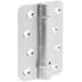 Satin Chrome Steel Radiused Spring Hinge Automatic Closing (Pack 102x76mm Door Hinges