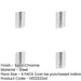 PACK Satin Chrome Steel Radiused Spring Hinge Automatic Closing (Pack 102x76mm Door Hinges-1