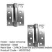 PACK High-Quality Stainless Steel Single Action Spring Hinge Satin Chrome Finish (Pack Door Hinges (1)-1